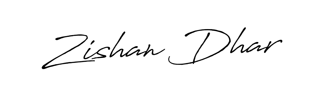 Also You can easily find your signature by using the search form. We will create Zishan Dhar name handwritten signature images for you free of cost using Antro_Vectra_Bolder sign style. Zishan Dhar signature style 7 images and pictures png