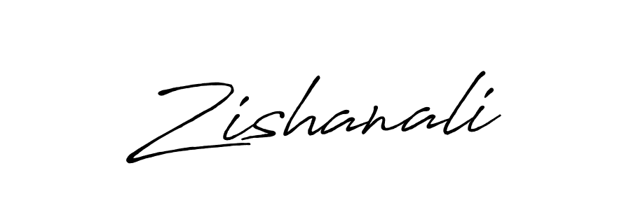 Also we have Zishanali name is the best signature style. Create professional handwritten signature collection using Antro_Vectra_Bolder autograph style. Zishanali signature style 7 images and pictures png