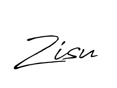 Design your own signature with our free online signature maker. With this signature software, you can create a handwritten (Antro_Vectra_Bolder) signature for name Zisu. Zisu signature style 7 images and pictures png