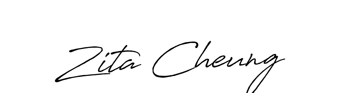 Similarly Antro_Vectra_Bolder is the best handwritten signature design. Signature creator online .You can use it as an online autograph creator for name Zita Cheung. Zita Cheung signature style 7 images and pictures png