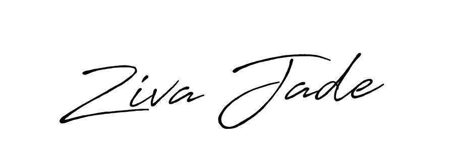It looks lik you need a new signature style for name Ziva Jade. Design unique handwritten (Antro_Vectra_Bolder) signature with our free signature maker in just a few clicks. Ziva Jade signature style 7 images and pictures png