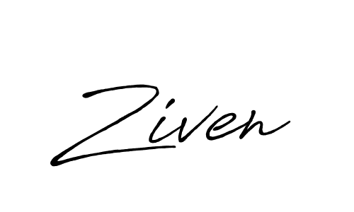 Use a signature maker to create a handwritten signature online. With this signature software, you can design (Antro_Vectra_Bolder) your own signature for name Ziven. Ziven signature style 7 images and pictures png