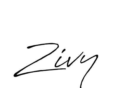 Use a signature maker to create a handwritten signature online. With this signature software, you can design (Antro_Vectra_Bolder) your own signature for name Zivy. Zivy signature style 7 images and pictures png