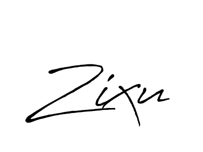 Create a beautiful signature design for name Zixu. With this signature (Antro_Vectra_Bolder) fonts, you can make a handwritten signature for free. Zixu signature style 7 images and pictures png