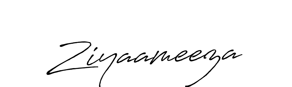 Similarly Antro_Vectra_Bolder is the best handwritten signature design. Signature creator online .You can use it as an online autograph creator for name Ziyaameeza. Ziyaameeza signature style 7 images and pictures png