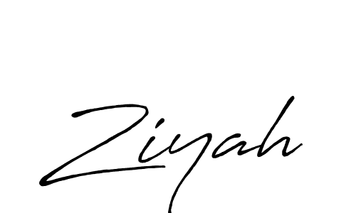 Ziyah stylish signature style. Best Handwritten Sign (Antro_Vectra_Bolder) for my name. Handwritten Signature Collection Ideas for my name Ziyah. Ziyah signature style 7 images and pictures png