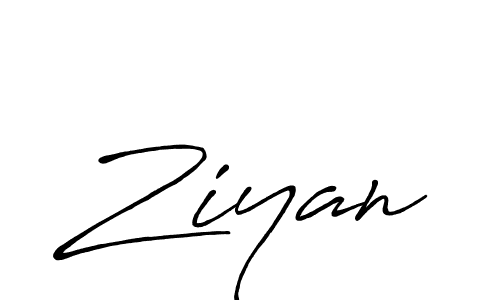 Use a signature maker to create a handwritten signature online. With this signature software, you can design (Antro_Vectra_Bolder) your own signature for name Ziyan. Ziyan signature style 7 images and pictures png