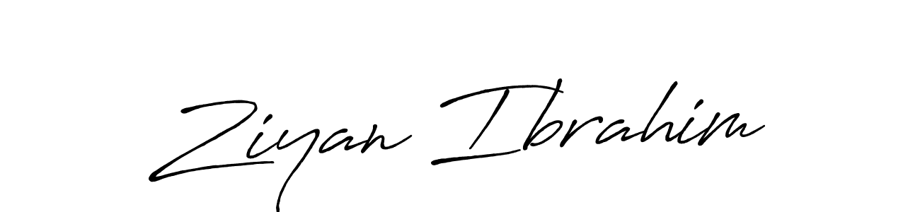 Use a signature maker to create a handwritten signature online. With this signature software, you can design (Antro_Vectra_Bolder) your own signature for name Ziyan Ibrahim. Ziyan Ibrahim signature style 7 images and pictures png