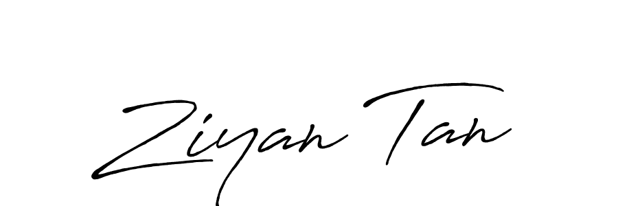 Similarly Antro_Vectra_Bolder is the best handwritten signature design. Signature creator online .You can use it as an online autograph creator for name Ziyan Tan. Ziyan Tan signature style 7 images and pictures png