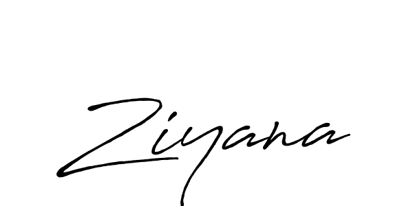Also we have Ziyana name is the best signature style. Create professional handwritten signature collection using Antro_Vectra_Bolder autograph style. Ziyana signature style 7 images and pictures png
