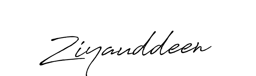 How to make Ziyauddeen name signature. Use Antro_Vectra_Bolder style for creating short signs online. This is the latest handwritten sign. Ziyauddeen signature style 7 images and pictures png