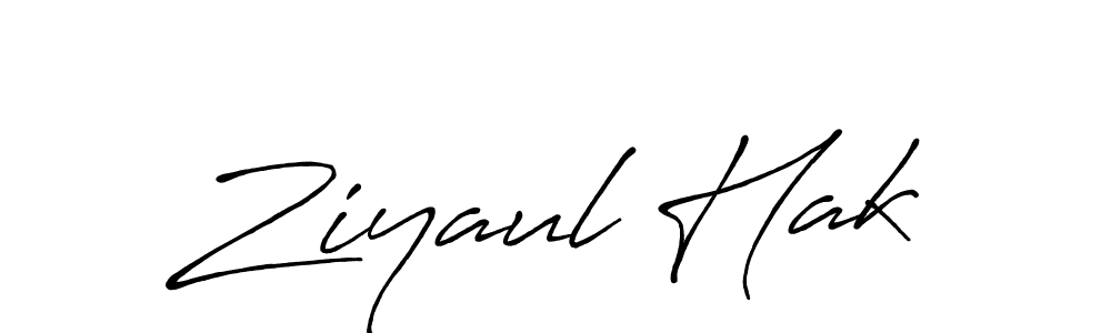 Ziyaul Hak stylish signature style. Best Handwritten Sign (Antro_Vectra_Bolder) for my name. Handwritten Signature Collection Ideas for my name Ziyaul Hak. Ziyaul Hak signature style 7 images and pictures png