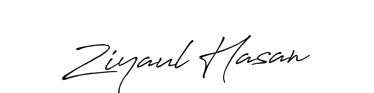 Design your own signature with our free online signature maker. With this signature software, you can create a handwritten (Antro_Vectra_Bolder) signature for name Ziyaul Hasan. Ziyaul Hasan signature style 7 images and pictures png