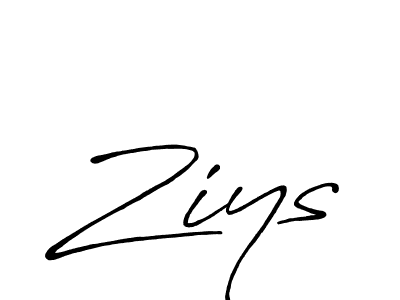 The best way (Antro_Vectra_Bolder) to make a short signature is to pick only two or three words in your name. The name Ziys include a total of six letters. For converting this name. Ziys signature style 7 images and pictures png