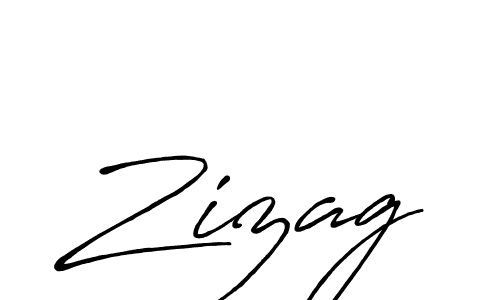 Zizag stylish signature style. Best Handwritten Sign (Antro_Vectra_Bolder) for my name. Handwritten Signature Collection Ideas for my name Zizag. Zizag signature style 7 images and pictures png