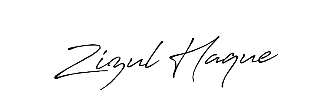 Make a beautiful signature design for name Zizul Haque. Use this online signature maker to create a handwritten signature for free. Zizul Haque signature style 7 images and pictures png