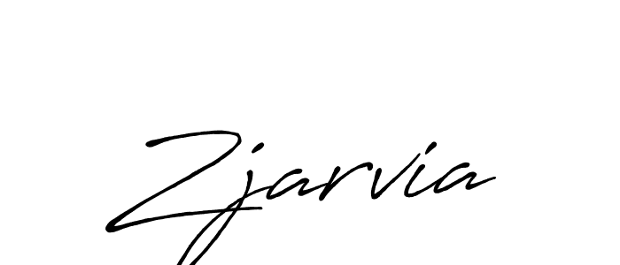 Make a beautiful signature design for name Zjarvia. With this signature (Antro_Vectra_Bolder) style, you can create a handwritten signature for free. Zjarvia signature style 7 images and pictures png