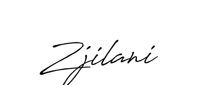 Also we have Zjilani name is the best signature style. Create professional handwritten signature collection using Antro_Vectra_Bolder autograph style. Zjilani signature style 7 images and pictures png