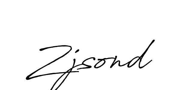 Use a signature maker to create a handwritten signature online. With this signature software, you can design (Antro_Vectra_Bolder) your own signature for name Zjsond. Zjsond signature style 7 images and pictures png