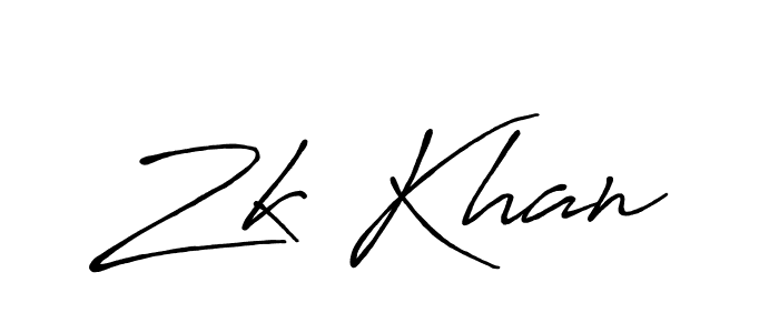 Make a beautiful signature design for name Zk Khan. Use this online signature maker to create a handwritten signature for free. Zk Khan signature style 7 images and pictures png
