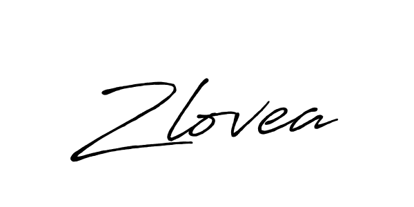 How to make Zlovea signature? Antro_Vectra_Bolder is a professional autograph style. Create handwritten signature for Zlovea name. Zlovea signature style 7 images and pictures png
