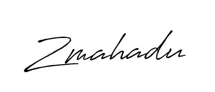 You should practise on your own different ways (Antro_Vectra_Bolder) to write your name (Zmahadu) in signature. don't let someone else do it for you. Zmahadu signature style 7 images and pictures png