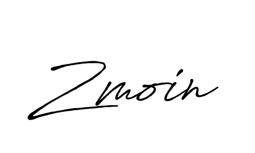 Also we have Zmoin name is the best signature style. Create professional handwritten signature collection using Antro_Vectra_Bolder autograph style. Zmoin signature style 7 images and pictures png