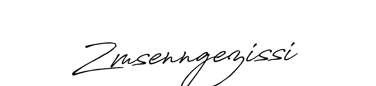 Make a beautiful signature design for name Zmsenngezissi. With this signature (Antro_Vectra_Bolder) style, you can create a handwritten signature for free. Zmsenngezissi signature style 7 images and pictures png