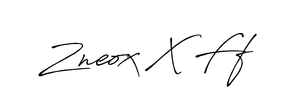 The best way (Antro_Vectra_Bolder) to make a short signature is to pick only two or three words in your name. The name Zneox X Ff include a total of six letters. For converting this name. Zneox X Ff signature style 7 images and pictures png
