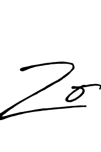 Also we have Zo name is the best signature style. Create professional handwritten signature collection using Antro_Vectra_Bolder autograph style. Zo signature style 7 images and pictures png