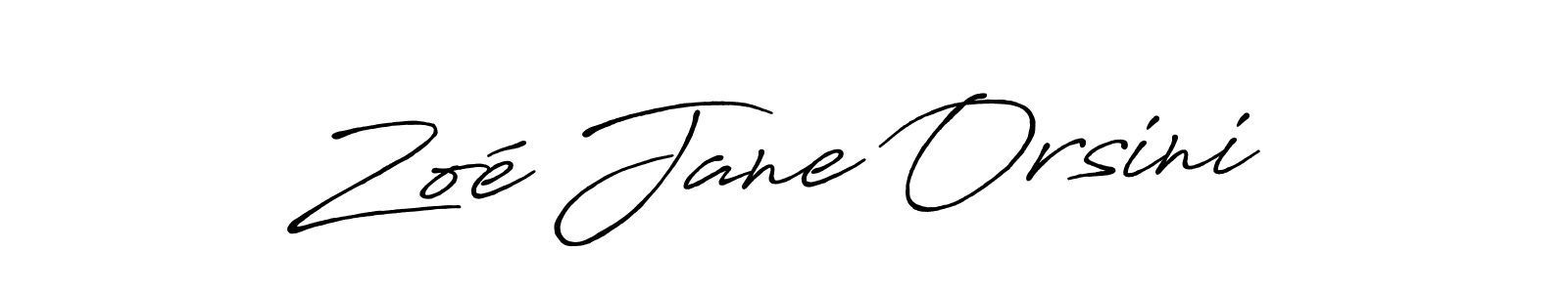 Use a signature maker to create a handwritten signature online. With this signature software, you can design (Antro_Vectra_Bolder) your own signature for name Zoé Jane Orsini. Zoé Jane Orsini signature style 7 images and pictures png