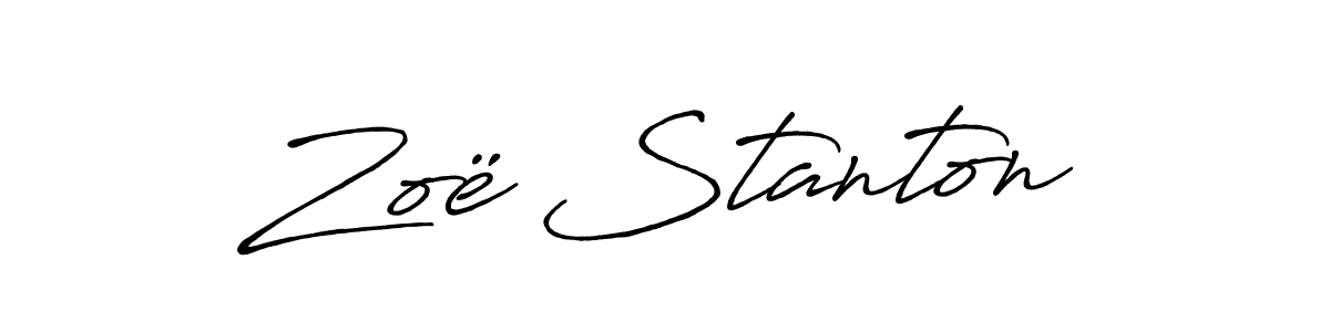 Use a signature maker to create a handwritten signature online. With this signature software, you can design (Antro_Vectra_Bolder) your own signature for name Zoë Stanton. Zoë Stanton signature style 7 images and pictures png