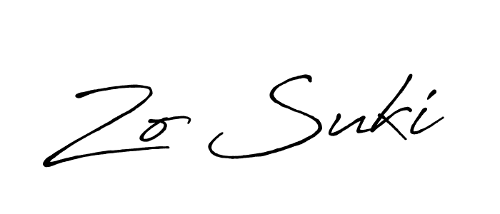 It looks lik you need a new signature style for name Zo Suki. Design unique handwritten (Antro_Vectra_Bolder) signature with our free signature maker in just a few clicks. Zo Suki signature style 7 images and pictures png