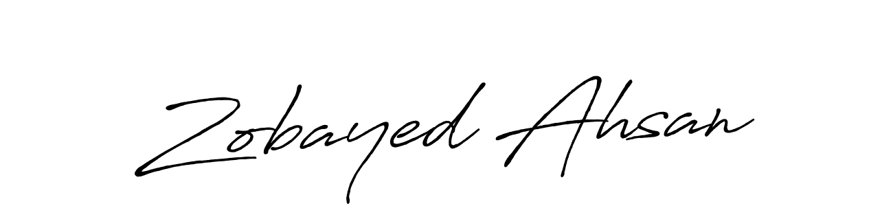 The best way (Antro_Vectra_Bolder) to make a short signature is to pick only two or three words in your name. The name Zobayed Ahsan include a total of six letters. For converting this name. Zobayed Ahsan signature style 7 images and pictures png