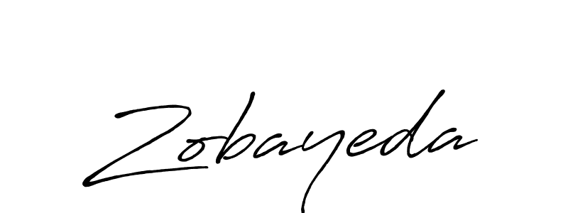 Design your own signature with our free online signature maker. With this signature software, you can create a handwritten (Antro_Vectra_Bolder) signature for name Zobayeda. Zobayeda signature style 7 images and pictures png