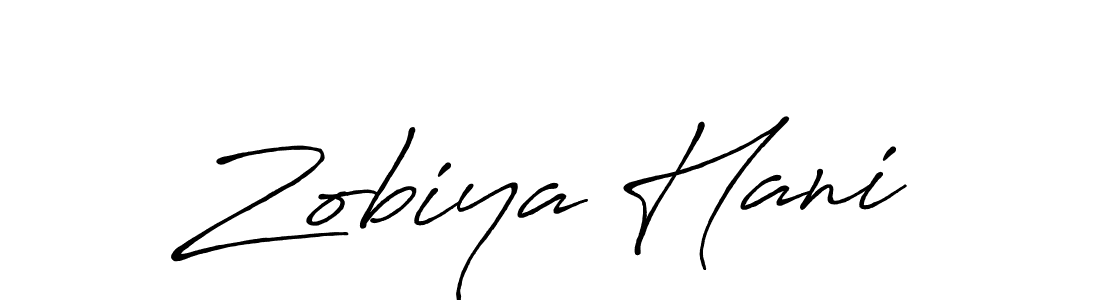 Make a short Zobiya Hani signature style. Manage your documents anywhere anytime using Antro_Vectra_Bolder. Create and add eSignatures, submit forms, share and send files easily. Zobiya Hani signature style 7 images and pictures png