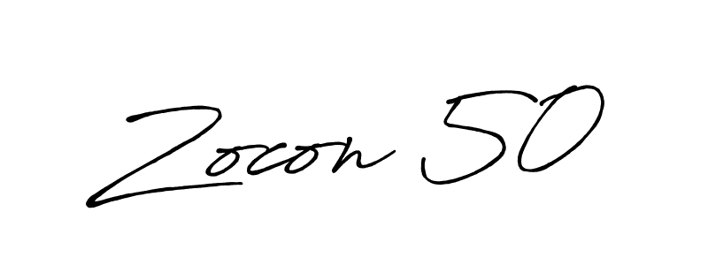 It looks lik you need a new signature style for name Zocon 50. Design unique handwritten (Antro_Vectra_Bolder) signature with our free signature maker in just a few clicks. Zocon 50 signature style 7 images and pictures png