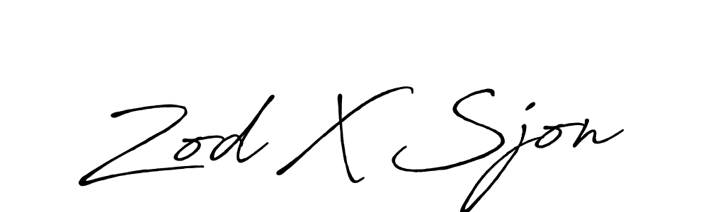 How to make Zod X Sjon signature? Antro_Vectra_Bolder is a professional autograph style. Create handwritten signature for Zod X Sjon name. Zod X Sjon signature style 7 images and pictures png
