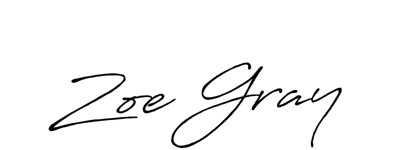 Make a beautiful signature design for name Zoe Gray. Use this online signature maker to create a handwritten signature for free. Zoe Gray signature style 7 images and pictures png