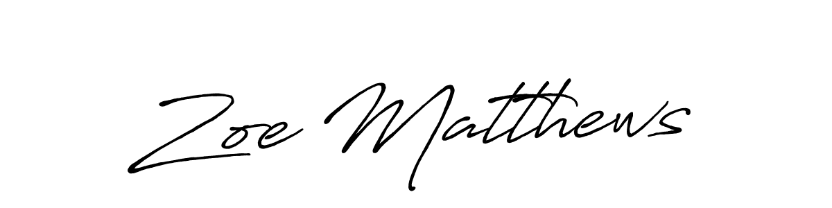 Also we have Zoe Matthews name is the best signature style. Create professional handwritten signature collection using Antro_Vectra_Bolder autograph style. Zoe Matthews signature style 7 images and pictures png