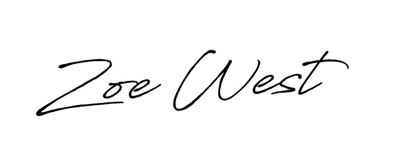 Make a beautiful signature design for name Zoe West. Use this online signature maker to create a handwritten signature for free. Zoe West signature style 7 images and pictures png