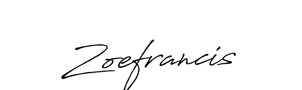 Use a signature maker to create a handwritten signature online. With this signature software, you can design (Antro_Vectra_Bolder) your own signature for name Zoefrancis. Zoefrancis signature style 7 images and pictures png