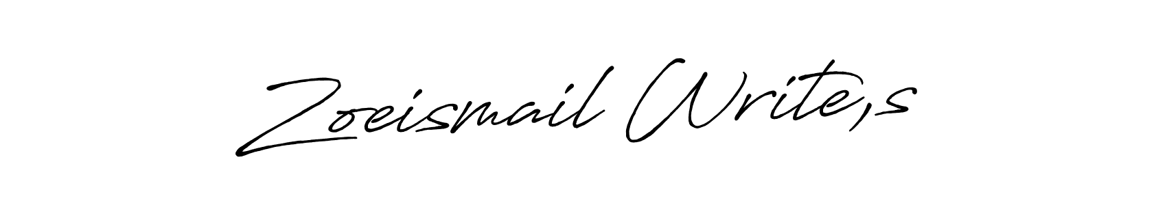 It looks lik you need a new signature style for name Zoeismail Write,s. Design unique handwritten (Antro_Vectra_Bolder) signature with our free signature maker in just a few clicks. Zoeismail Write,s signature style 7 images and pictures png