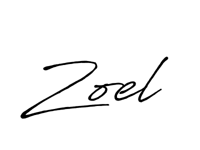 Create a beautiful signature design for name Zoel. With this signature (Antro_Vectra_Bolder) fonts, you can make a handwritten signature for free. Zoel signature style 7 images and pictures png