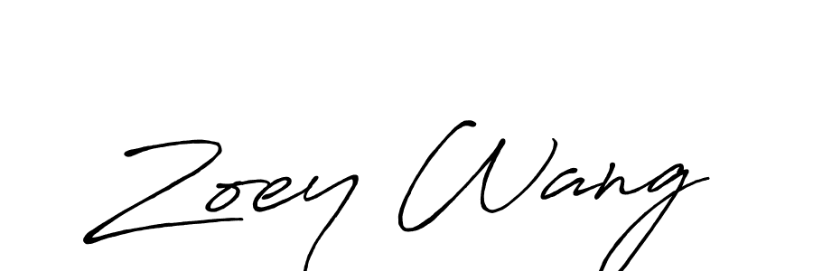 Once you've used our free online signature maker to create your best signature Antro_Vectra_Bolder style, it's time to enjoy all of the benefits that Zoey Wang name signing documents. Zoey Wang signature style 7 images and pictures png