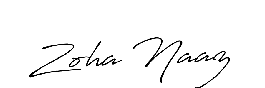 Antro_Vectra_Bolder is a professional signature style that is perfect for those who want to add a touch of class to their signature. It is also a great choice for those who want to make their signature more unique. Get Zoha Naaz name to fancy signature for free. Zoha Naaz signature style 7 images and pictures png