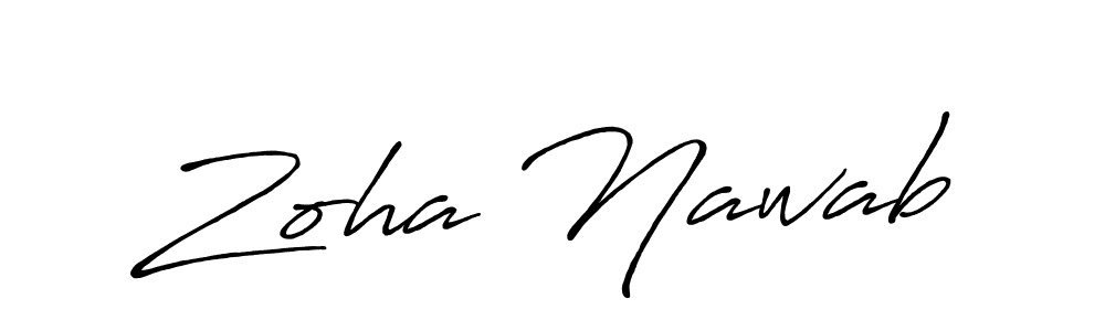 if you are searching for the best signature style for your name Zoha Nawab. so please give up your signature search. here we have designed multiple signature styles  using Antro_Vectra_Bolder. Zoha Nawab signature style 7 images and pictures png