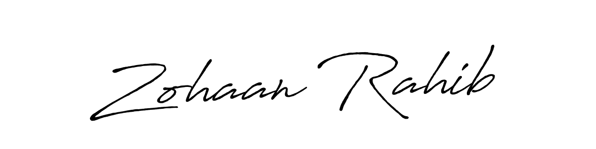 Make a beautiful signature design for name Zohaan Rahib. Use this online signature maker to create a handwritten signature for free. Zohaan Rahib signature style 7 images and pictures png