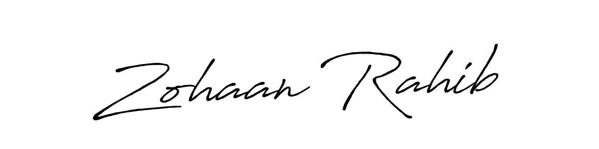 Make a beautiful signature design for name Zohaan Rahib. Use this online signature maker to create a handwritten signature for free. Zohaan Rahib signature style 7 images and pictures png