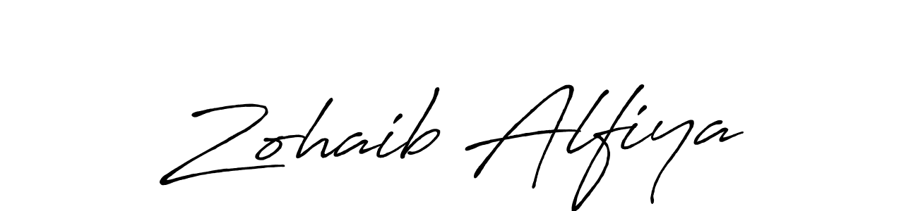 Similarly Antro_Vectra_Bolder is the best handwritten signature design. Signature creator online .You can use it as an online autograph creator for name Zohaib Alfiya. Zohaib Alfiya signature style 7 images and pictures png